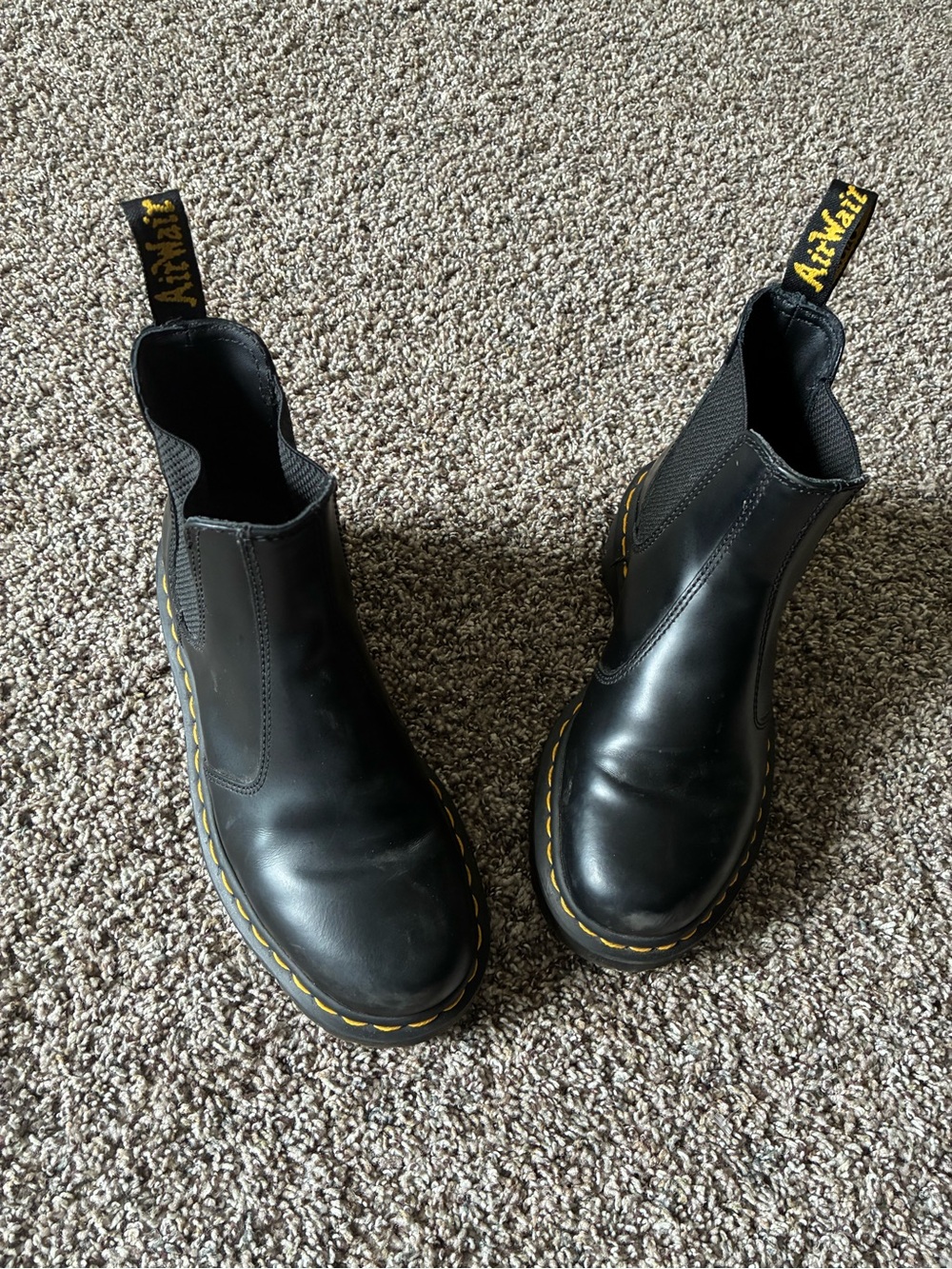 Doc Martens 2976 Black Chelsea Boots Platform EU 38 US 7 - Picture 2 of 6